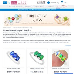 Buy Three Stone Rings Collection at Wholesale Prices