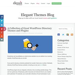 A Collection of Great WordPress Directory Themes and Plugins