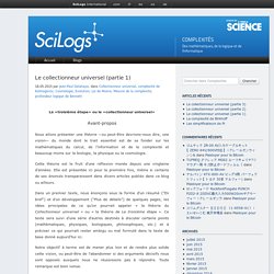 Le collectionneur universel (partie 1) - Scilogs.fr :Complexités