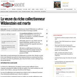 La veuve du riche collectionneur Wildenstein est morte