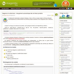 Magento et collections : chargement automatique des attributs produits