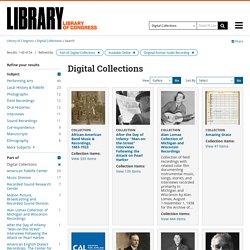 Digital Collections, Available Online, Audio Recording