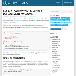 Laravel Collections Make PHP Development Awesome - Activate Saga