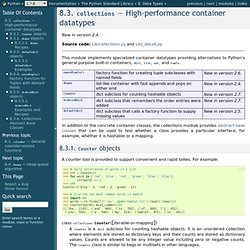 8.3. collections — High-performance container datatypes — Python v2.7.5 documentation
