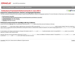 Collections Framework Enhancements in Java SE 8