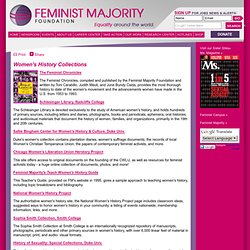 Research Center - Women's History Collections - Feminist Majority Foundation