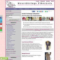 Jackie E-S Design Collections published by HeartStrings FiberArts