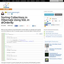 Sorting Collections in Hibernate Using SQL in @OrderBy