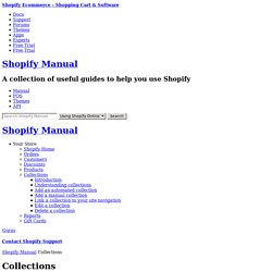 Collections - Shopify Manual