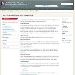AU Library - Archives / Special Collections