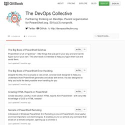 The DevOps Collective (@devopscollective) on GitBook · GitBook