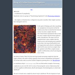 Blog of Collective Intelligence: Spiral Dynamics & the Colors of CI Archives