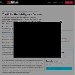 The Collective Intelligence Genome