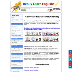 Collective Nouns (Group Nouns)
