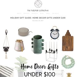 Holiday Gift Guide: Home Decor Gifts Under $100 — The Habitat Collective - Miami Residential Interior Design Firm