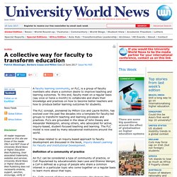 A collective way for faculty to transform education