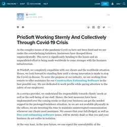 PrioSoft Working Sternly And Collectively Through Covid-19 Crisis