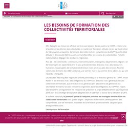 Les besoins de formation des collectivités territoriales