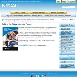 A Guide to the College Admission Process