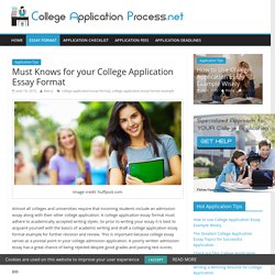 how to format a college application essay