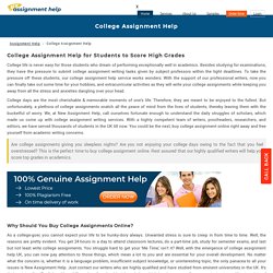 College Assignment Help: Buy College Assignment Help in UK