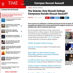 The Debate: How Should College Campuses Handle Sexual Assault?