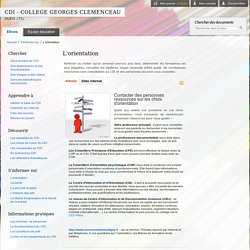CDI - COLLEGE GEORGES CLEMENCEAU