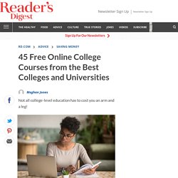 Free Online College Courses from Prestigious Schools