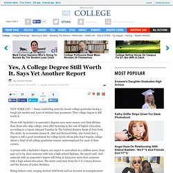 Yes, A College Degree Still Worth It, Says Yet Another Report