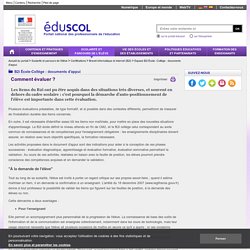 Espace B2i École- Collège : documents d'appui - Comment évaluer ?
