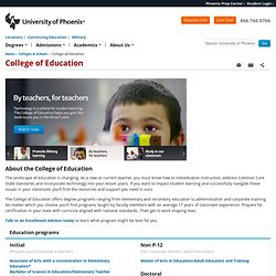 College of Education: Education Degree Program