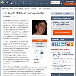 The Growth of College Entrepreneurship