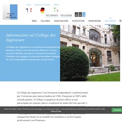 About the Collège - Collège des Ingénieurs Italia