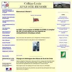 Site du collège lycée Auguste Renoir