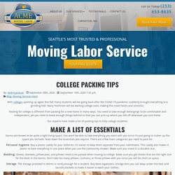 College Packing Tips