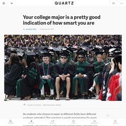 Your college major is a pretty good indication of how smart you are
