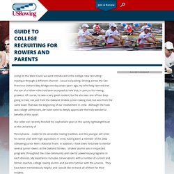 Guide to College Recruiting for Rowers and Parents
