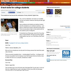 8 tech tools for college students