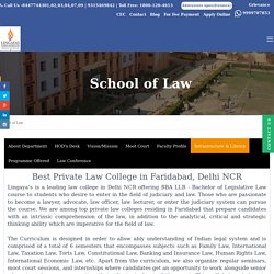 Best Law Colleges, LLB, BBA-LLB, LLM Colleges in Delhi NCR, Faridabad, India