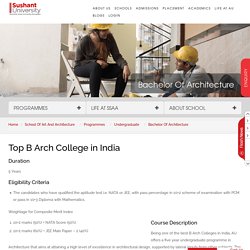 Best B Arch Colleges in Delhi, India