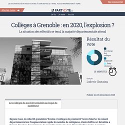 Collèges à Grenoble : en 2020, l’explosion ?