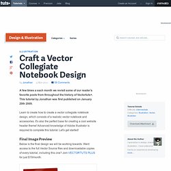 Craft a Vector Collegiate Notebook Design