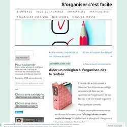 Aider un collégien à s’organiser, dès la rentrée