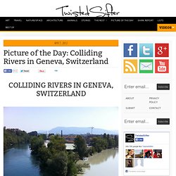 Colliding Rivers in Geneva, Switzerland