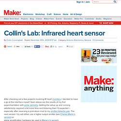 Collin's Lab: Infrared heart sensor
