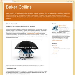 Baker Collins: Importance of investment firms in Atlanta
