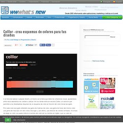 Colllor – crea esquemas de colores para tus diseños - Waterfox