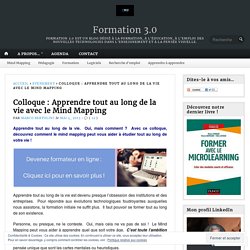 Colloque : Apprendre tout au long de la vie avec le Mind Mapping