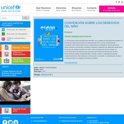 CONVENCIÓN SOBRE LOS DERECHOS DEL NIÑO