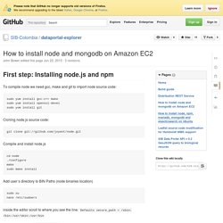 How to install node and mongodb on Amazon EC2 · SIB-Colombia/dataportal-explorer Wiki